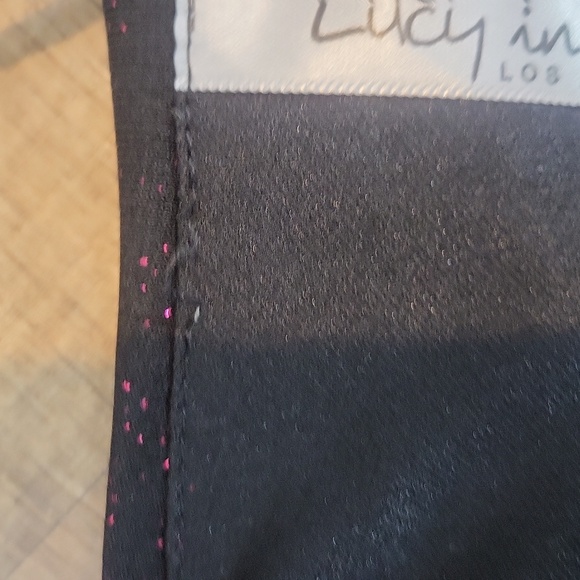 LUCY IN THE SKY Black with Red Sparkle Cowl Neck Ruched Side Strappy Mini Dress - Picture 13 of 13